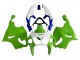 1996-2003 Kawasaki ZX7R Motorcycle Fairings - White Green Blue UK