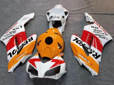 Buy 2004-2005 Honda CBR1000RR Motorcycle Fairings - White Orange Black Red Repsol UK