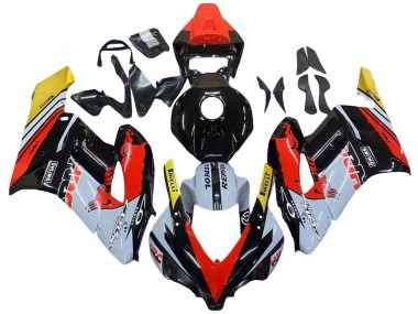 Buy 2004-2005 Honda CBR1000RR Motorcycle Fairings - Yellow Red White Glossy Red Bull Repsol HRC UK