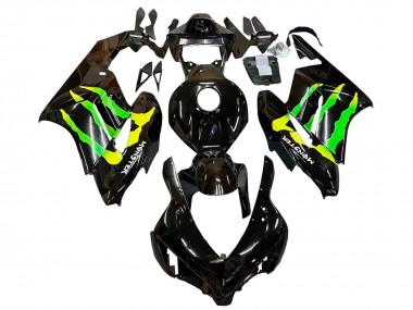 Buy 2004-2005 Honda CBR1000RR Motorcycle Fairings - Glossy Black Yellow Green Monster UK