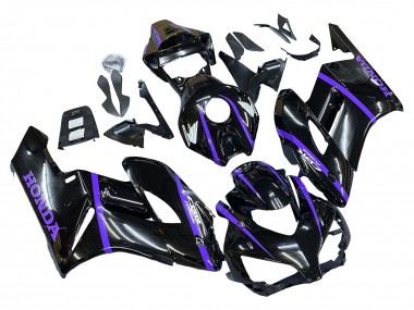 Buy 2004-2005 Honda CBR1000RR Motorcycle Fairings - Glossy Black Purple Stripe UK