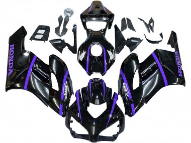 Buy 2004-2005 Honda CBR1000RR Motorcycle Fairings - Glossy Black Purple Stripe UK