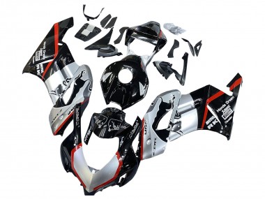 Buy 2004-2005 Honda CBR1000RR Motorcycle Fairings - Silver Glossy Black Red Stripe UK