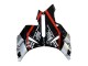 2004-2005 Honda CBR1000RR Motorcycle Fairings - Silver Glossy Black Red Stripe UK