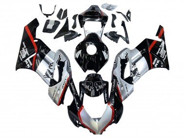 Buy 2004-2005 Honda CBR1000RR Motorcycle Fairings - Silver Glossy Black Red Stripe UK