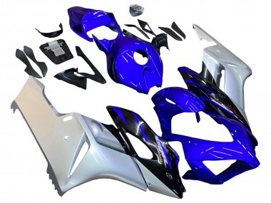 Buy 2004-2005 Honda CBR1000RR Motorcycle Fairings - Silver Blue Glossy Black UK