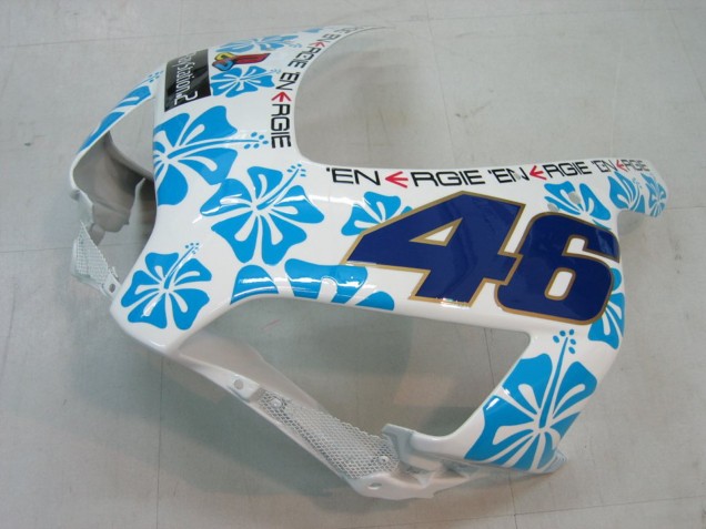 2004-2005 Honda CBR1000RR Motorcycle Fairings - White Blue Snow Nastro Azzurro 46 UK