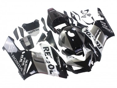 Buy 2004-2005 Honda CBR1000RR Motorcycle Fairing Kits - Silver White Glossy Black Repsol UK