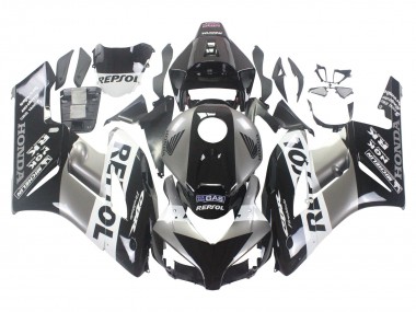 Buy 2004-2005 Honda CBR1000RR Motorcycle Fairing Kits - Silver White Glossy Black Repsol UK