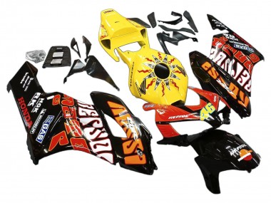 Buy 2004-2005 Honda CBR1000RR Motorcycle Fairings - Yellow Orange Glossy Black Repsol Rossi 46 UK