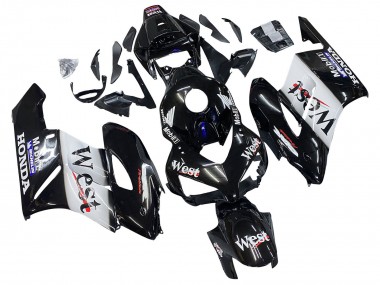Buy 2004-2005 Honda CBR1000RR Motorcycle Fairings - Glossy Black White West UK