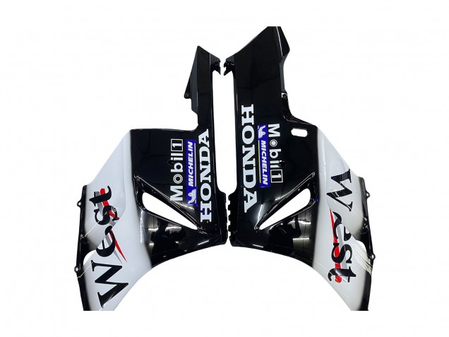 2004-2005 Honda CBR1000RR Motorcycle Fairings - Glossy Black White West UK