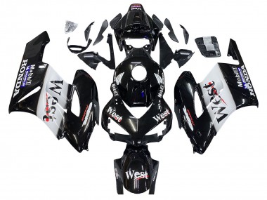 Buy 2004-2005 Honda CBR1000RR Motorcycle Fairings - Glossy Black White West UK