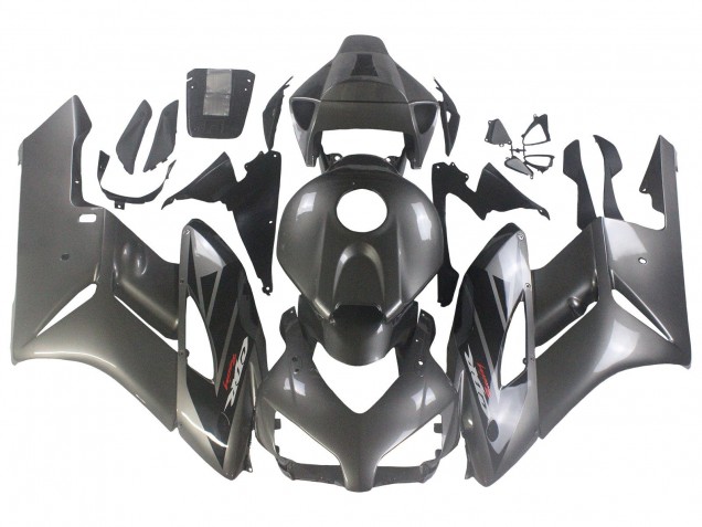 2004-2005 Honda CBR1000RR Motorcycle Fairings - Glossy Grey Glossy Black UK