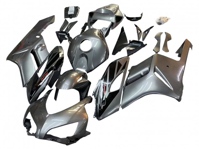 2004-2005 Honda CBR1000RR Motorcycle Fairing - Silver Glossy Black UK