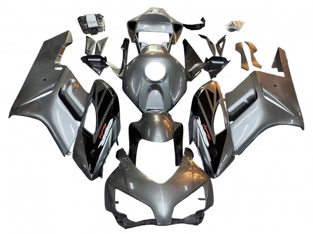 2004-2005 Honda CBR1000RR Motorcycle Fairing - Silver Glossy Black UK