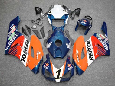 Buy 2004-2005 Honda CBR1000RR Motorcycle Fairings - Orange White Red Blue Repsol UK
