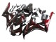2006-2007 Honda CBR1000RR Motorcycle Fairing - Glossy Black Red Flame UK