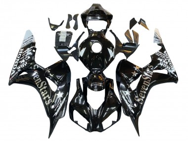 Buy 2006-2007 Honda CBR1000RR Motorcycle Fairings - Glossy Black Gold SevenStars UK