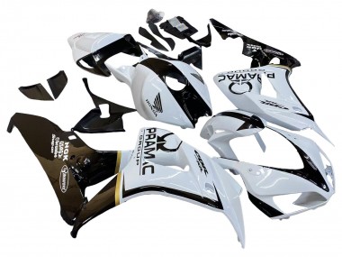 Buy 2006-2007 Honda CBR1000RR Motorcycle Fairings - White Glossy Black Pramac UK
