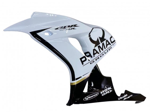 2006-2007 Honda CBR1000RR Motorcycle Fairings - White Glossy Black Pramac UK