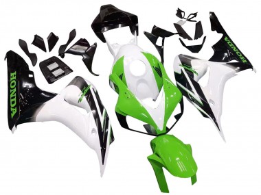 Buy 2006-2007 Honda CBR1000RR Motorcycle Fairing - White Green Glossy Black UK