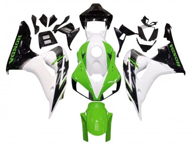 Buy 2006-2007 Honda CBR1000RR Motorcycle Fairing - White Green Glossy Black UK