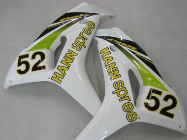 Buy 2006-2007 Honda CBR1000RR Motorcycle Fairings - White Green Glossy Black Hannspree 52 UK