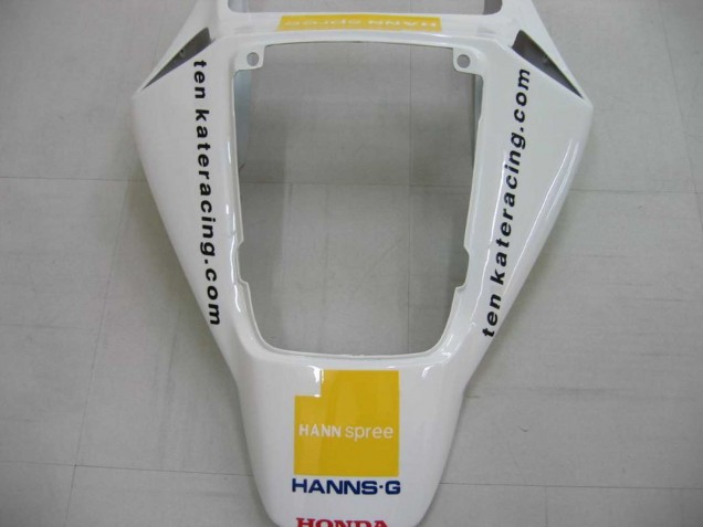 2006-2007 Honda CBR1000RR Motorcycle Fairings - White Green Glossy Black Hannspree 52 UK