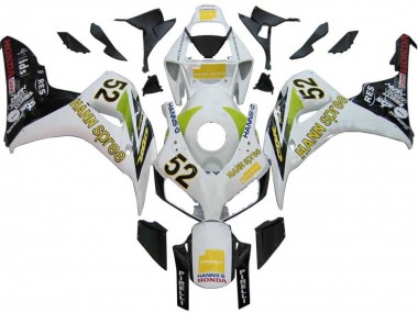 Buy 2006-2007 Honda CBR1000RR Motorcycle Fairings - White Green Glossy Black Hannspree 52 UK