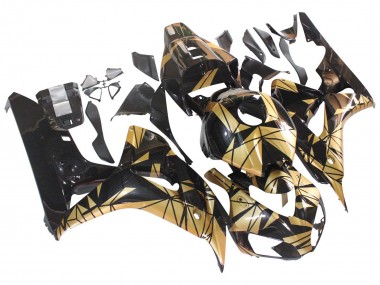 Buy 2006-2007 Honda CBR1000RR Motorcycle Fairings - Gold Glossy Black UK