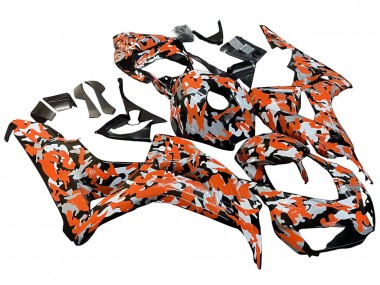 Buy 2006-2007 Honda CBR1000RR Motorcycle Fairings - Black Orange Silver Camouflage UK