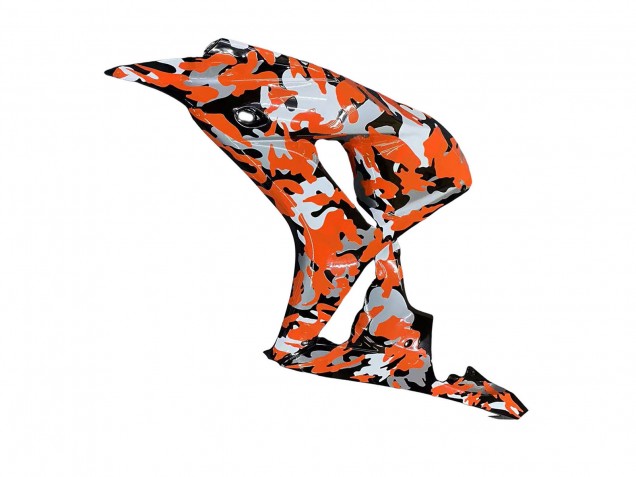 2006-2007 Honda CBR1000RR Motorcycle Fairings - Black Orange Silver Camouflage UK