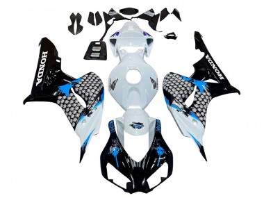 Buy 2006-2007 Honda CBR1000RR Motorcycle Fairing - White Blue Glossy Black UK