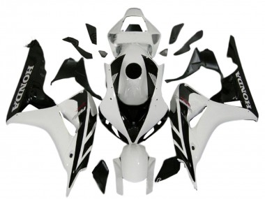 Buy 2006-2007 Honda CBR1000RR Motorcycle Fairing Kits - White Glossy Black UK