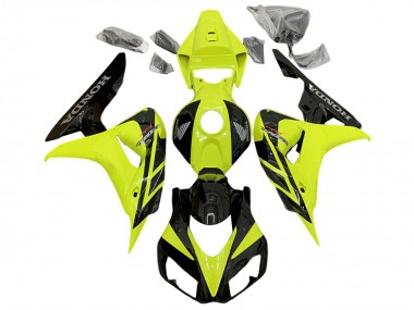 Buy 2006-2007 Honda CBR1000RR Motorcycle Fairings - Yellow Glossy Black UK