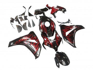 Buy 2008-2011 Honda CBR1000RR Motorcycle Fairing - Glossy Black Red Flame UK