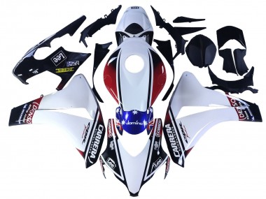 Buy 2008-2011 Honda CBR1000RR Motorcycle Fairings - White Red Blue Black Star Lee Carrera UK