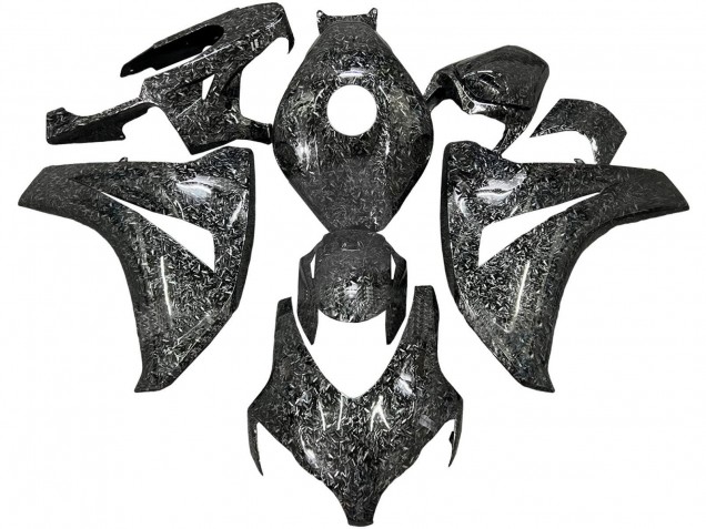 2008-2011 Honda CBR1000RR Motorcycle Fairings - Black Forged Carbon Fiber UK