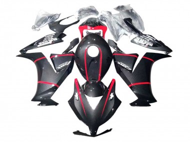 Buy 2012-2016 Honda CBR1000RR Motorcycle Fairings - Black Carbon Fiber Red UK