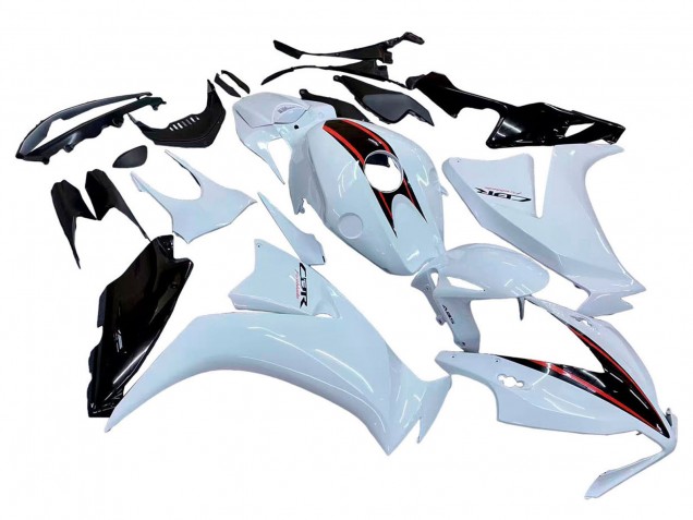 2012-2016 Honda CBR1000RR Motorcycle Fairings - White Glossy Black UK