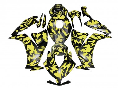 Buy 2012-2016 Honda CBR1000RR Motorcycle Fairings - Yellow Grey Black Camouflage UK
