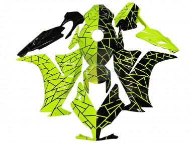 Buy 2012-2016 Honda CBR1000RR Motorcycle Fairings - Fluorescent Green Glossy Black UK