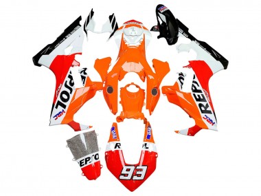 Buy 2017-2023 Honda CBR1000RR Motorcycle Fairings - White Orange Red Glossy Black HRC Repsol 93 UK