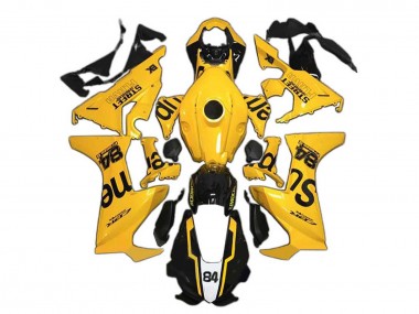 Buy 2017-2023 Honda CBR1000RR Motorcycle Fairings - Yellow Glossy Black Supreme 84 UK