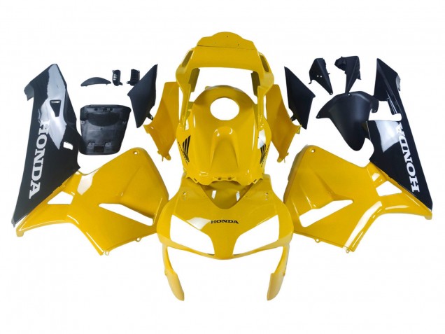 2003-2004 Honda CBR600RR Motorcycle Fairings - Yellow Glossy Black UK