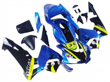 Buy 2003-2004 Honda CBR600RR Motorcycle Fairings - Blue Neon Yellow Glossy Black Shark UK