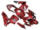 2003-2004 Honda CBR600RR Motorcycle Fairings - Black Red Grey Camouflage UK