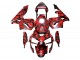 2003-2004 Honda CBR600RR Motorcycle Fairings - Black Red Grey Camouflage UK