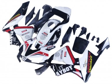 Buy 2003-2004 Honda CBR600RR Motorcycle Fairings - White Red Glossy Black DENSO Rimont UK